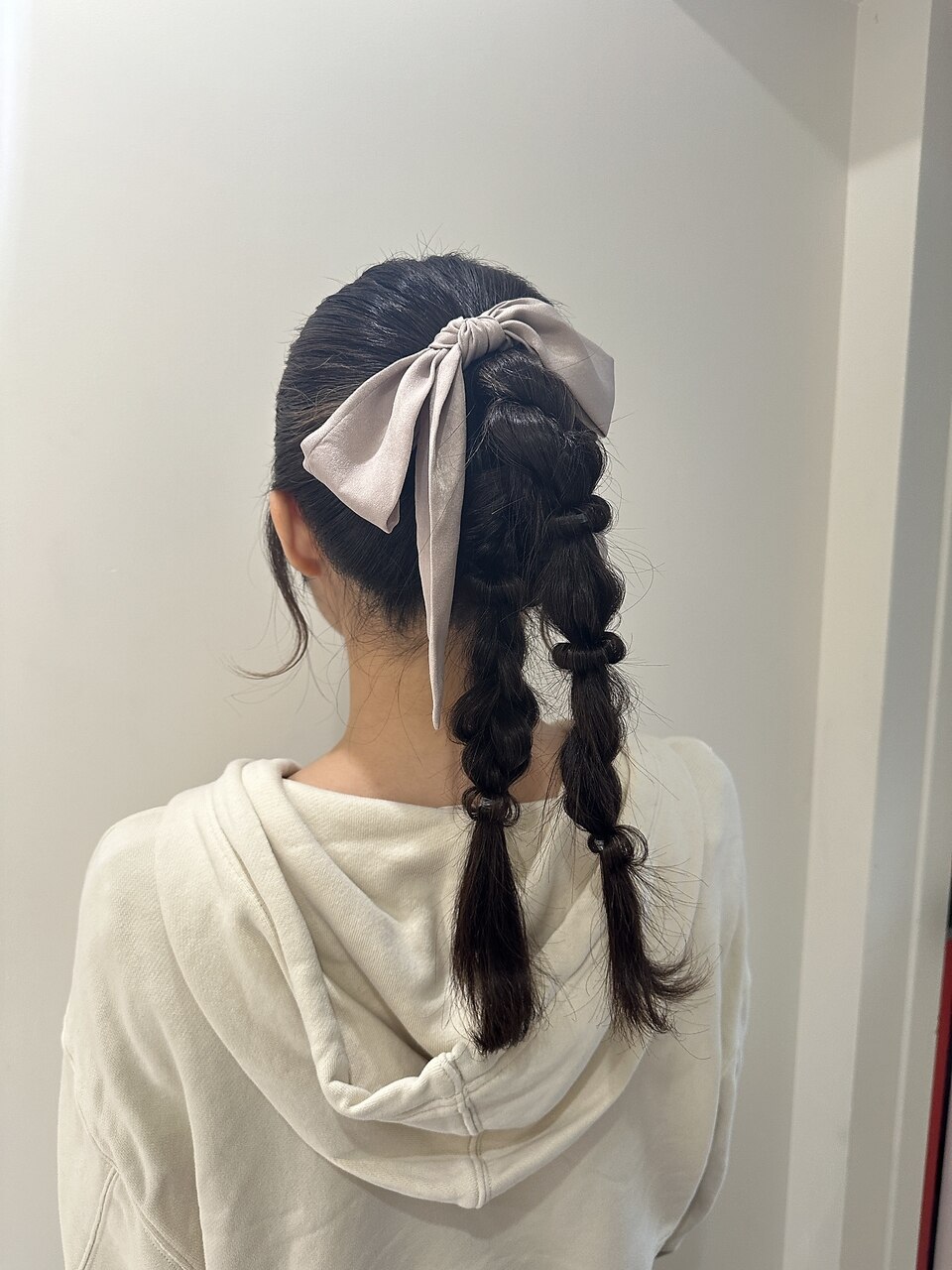 お呼ばれ/推し活に◎編みおろしツインポニーテール