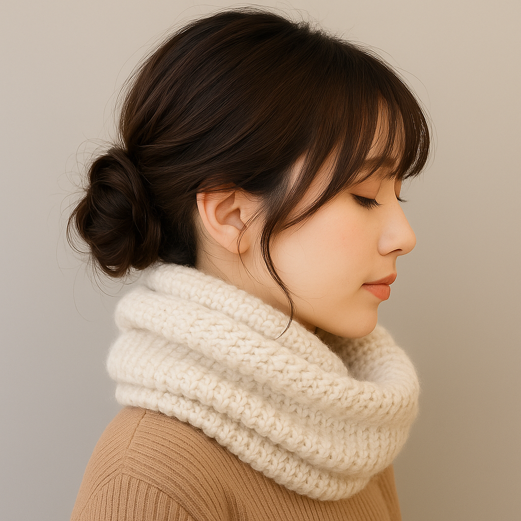 マフラー巻いても可愛い♡冬にぴったりの巻き髪＆まとめ髪テク