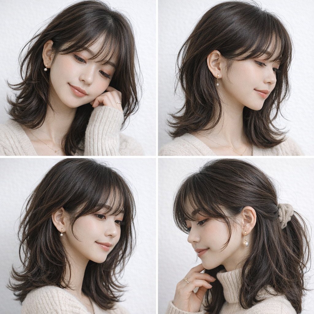 重ためカラーでも抜け感が出るカットの工夫