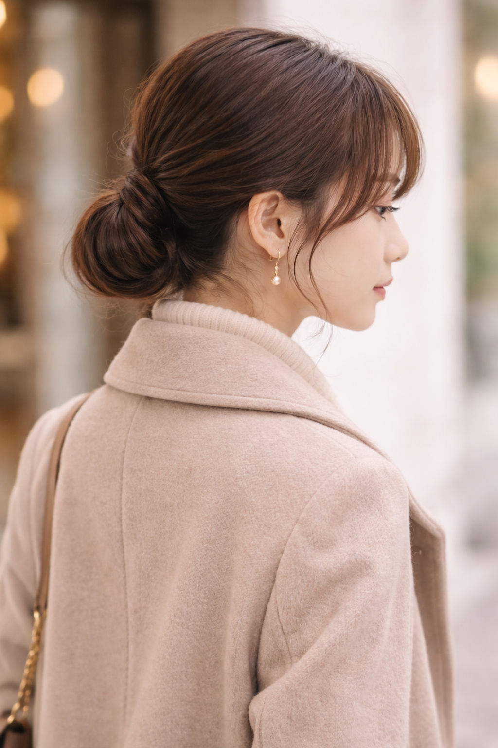 コートに似合うタイトヘアアレンジまとめ