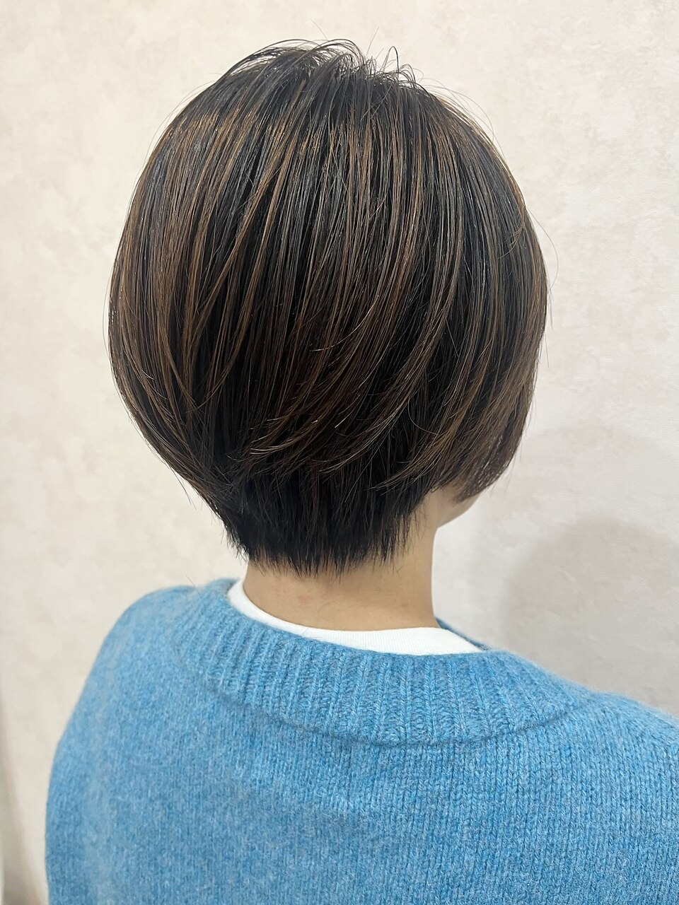 大人女子ハイライトショート♪